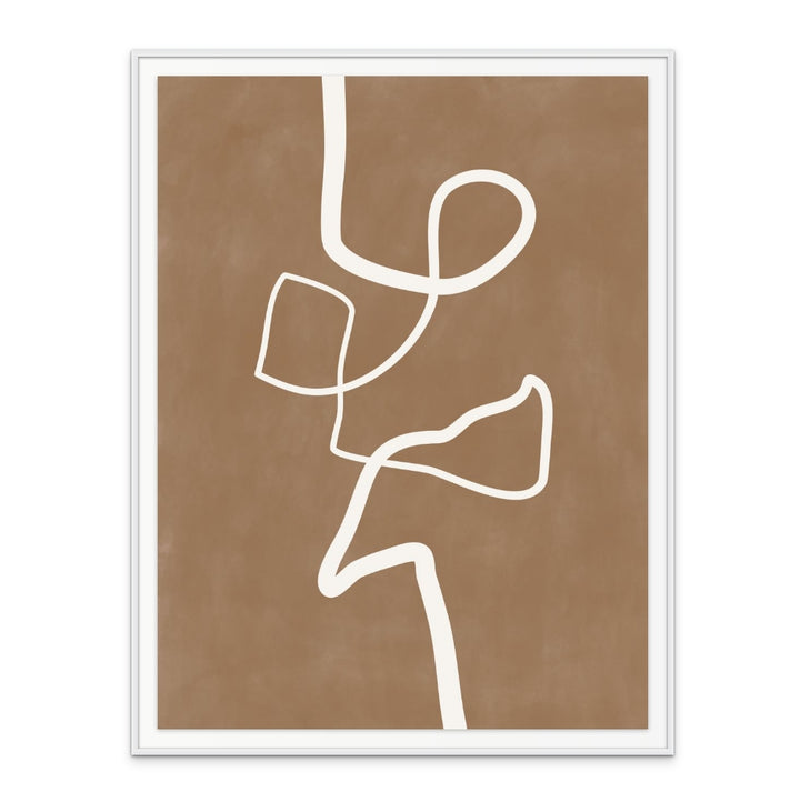 Cuadro "Brown Single Line"