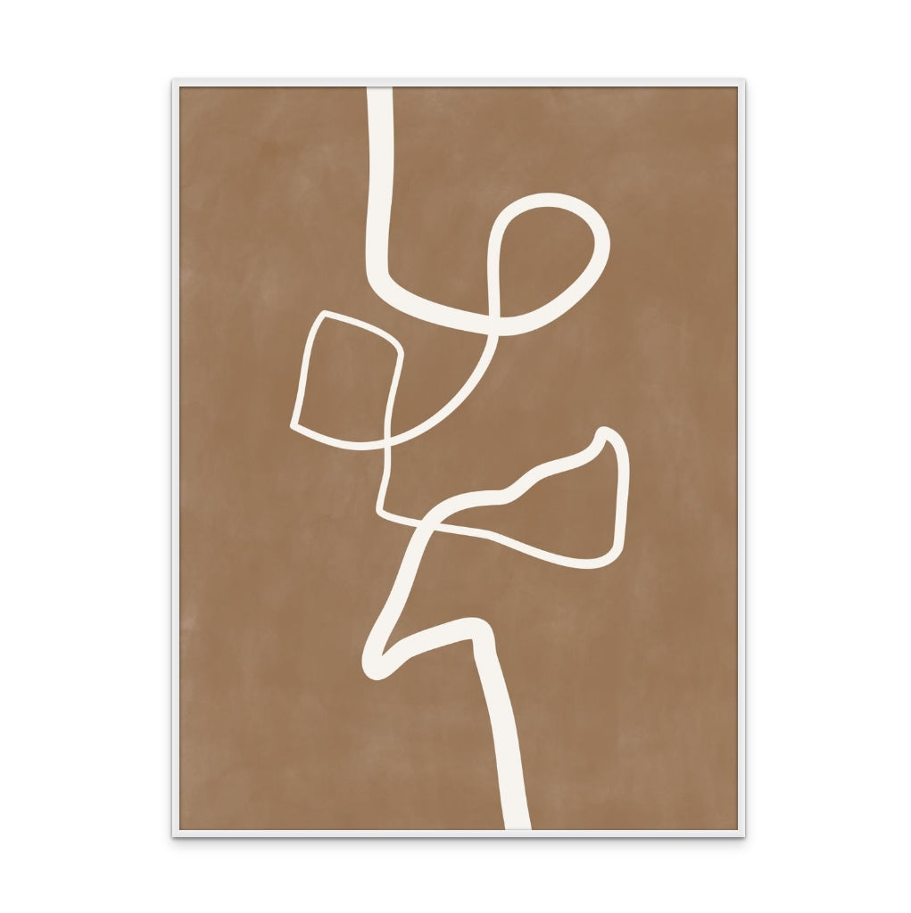 Cuadro "Brown Single Line"