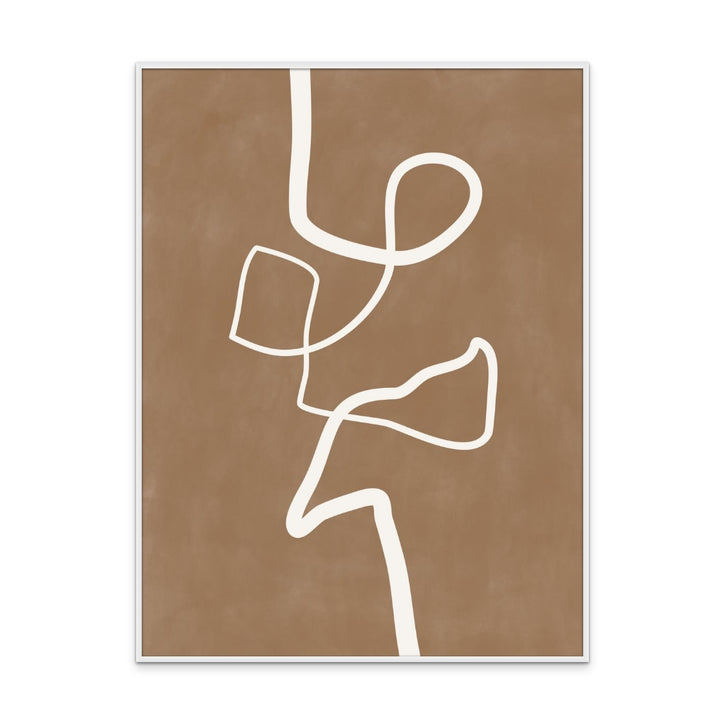 Cuadro "Brown Single Line"