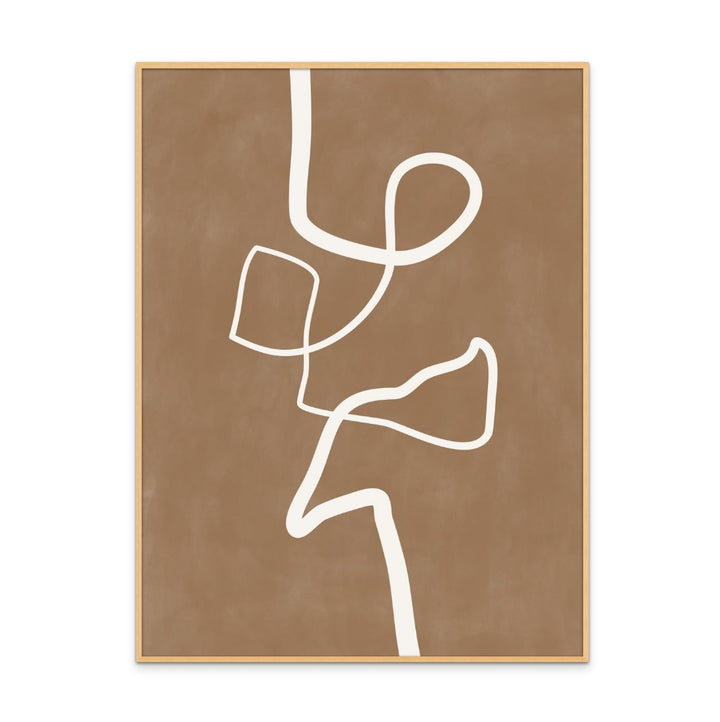 Cuadro "Brown Single Line"