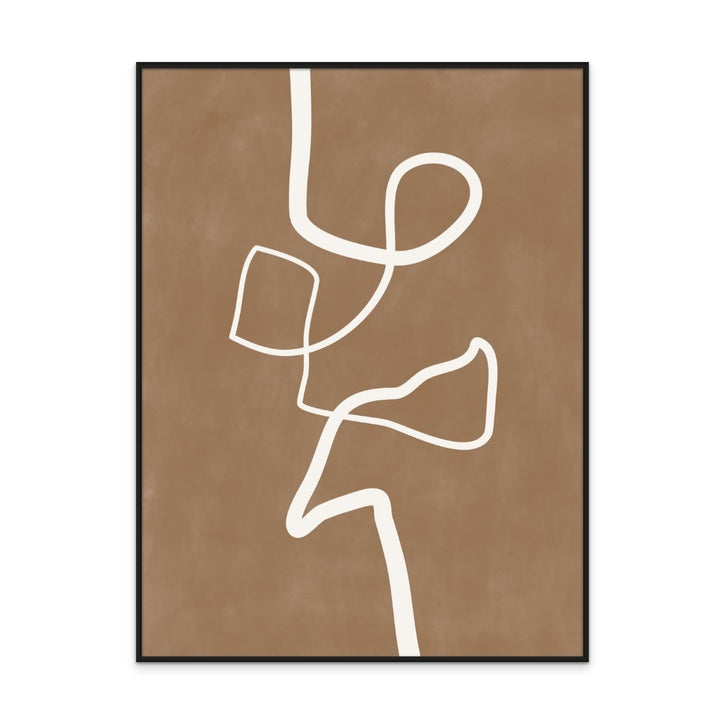 Cuadro "Brown Single Line"