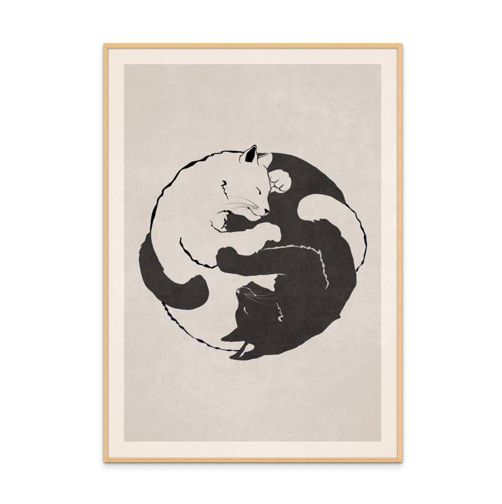 Cuadro "Yin Yang Cats"