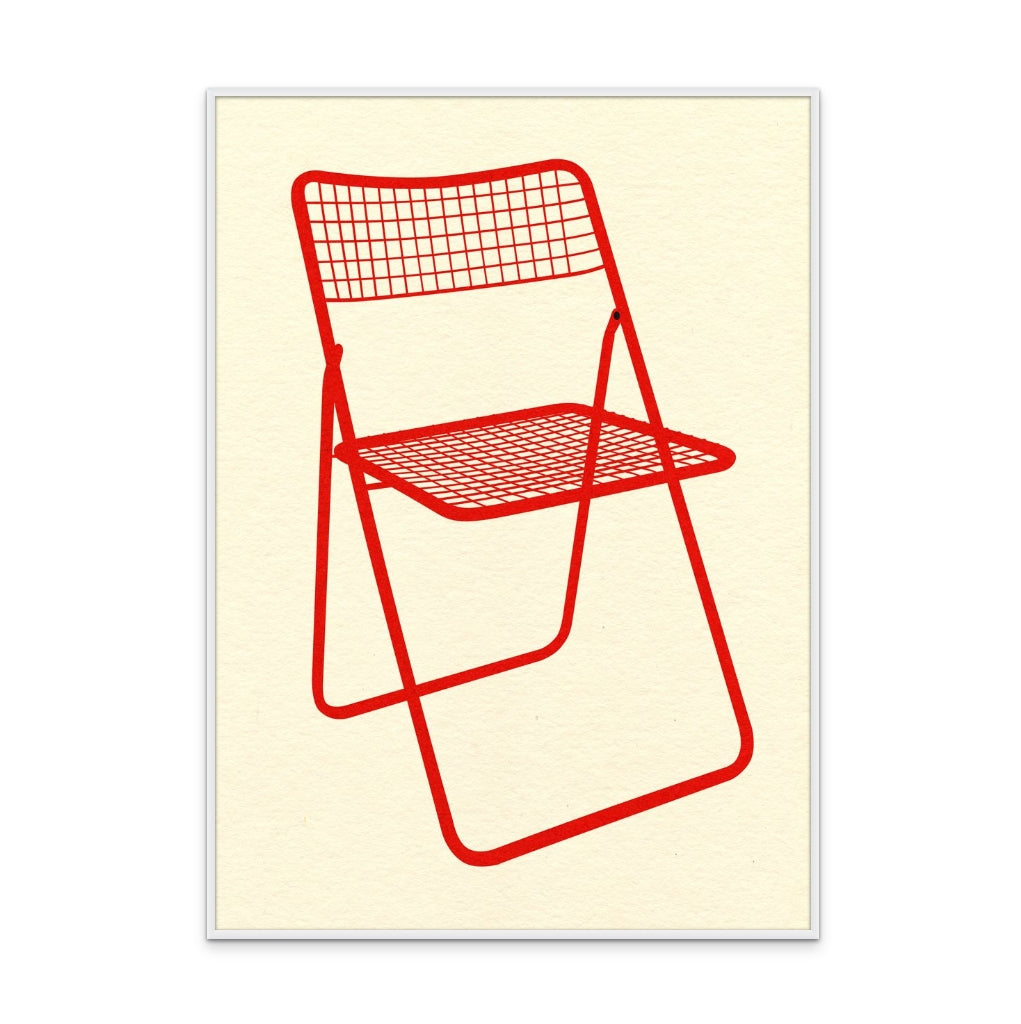 Cuadro "Ted Net Chair Red"