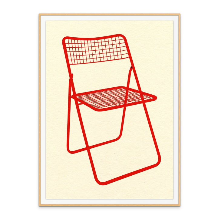 Cuadro "Ted Net Chair Red"