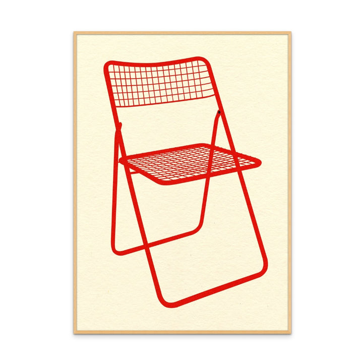 Cuadro "Ted Net Chair Red"