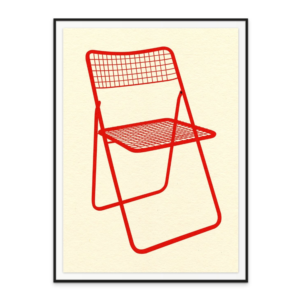Cuadro "Ted Net Chair Red"