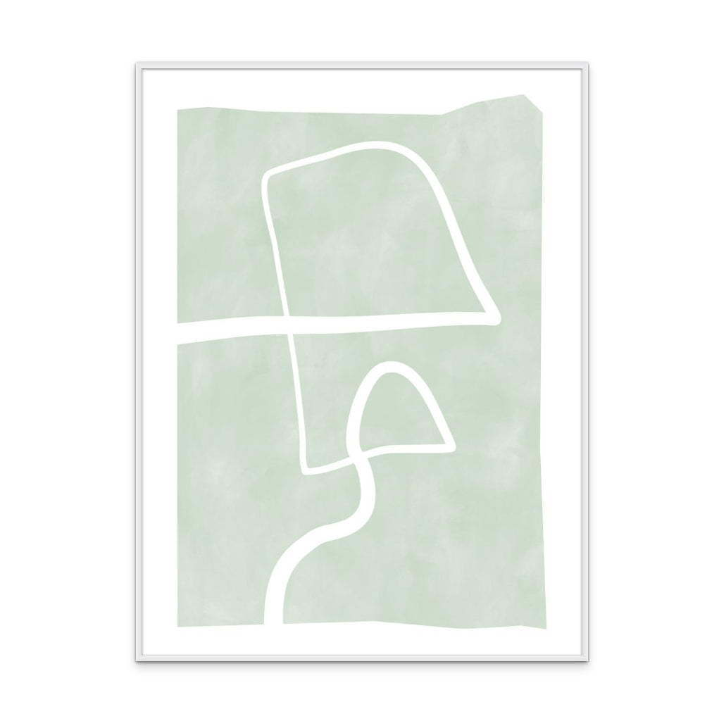 Cuadro "One line white 3"