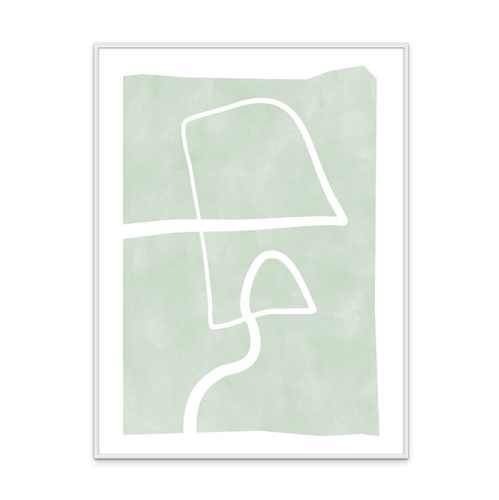 Cuadro "One line white 3"