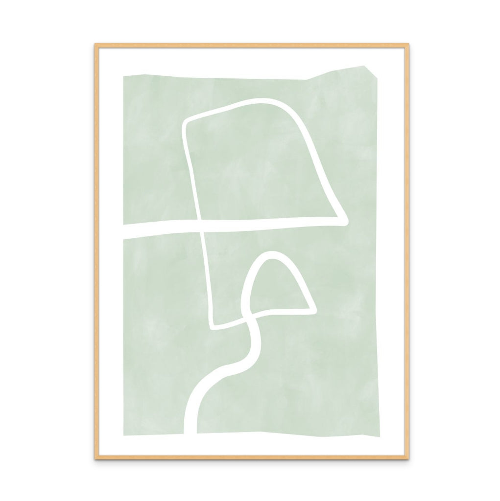 Cuadro "One line white 3"