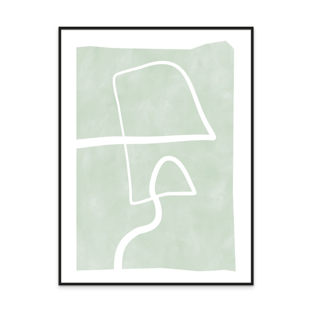 Cuadro "One line white 3"