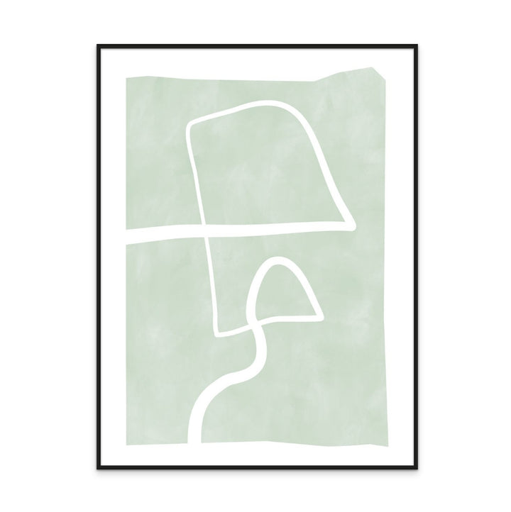 Cuadro "One line white 3"