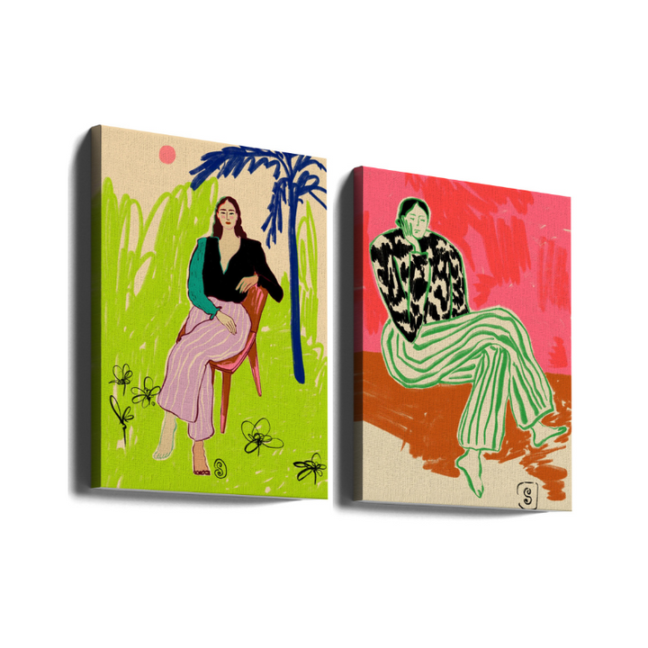 Set de cuadros "Bold & Barefoot"