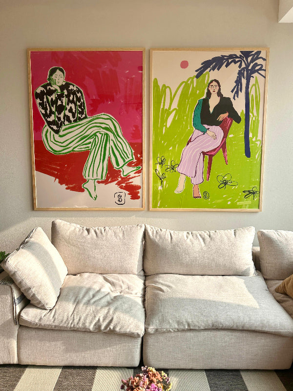 Set de cuadros "Bold & Barefoot"