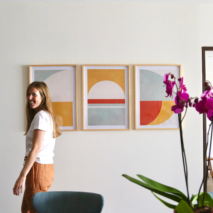 Set de cuadros "Solar Rhythm"