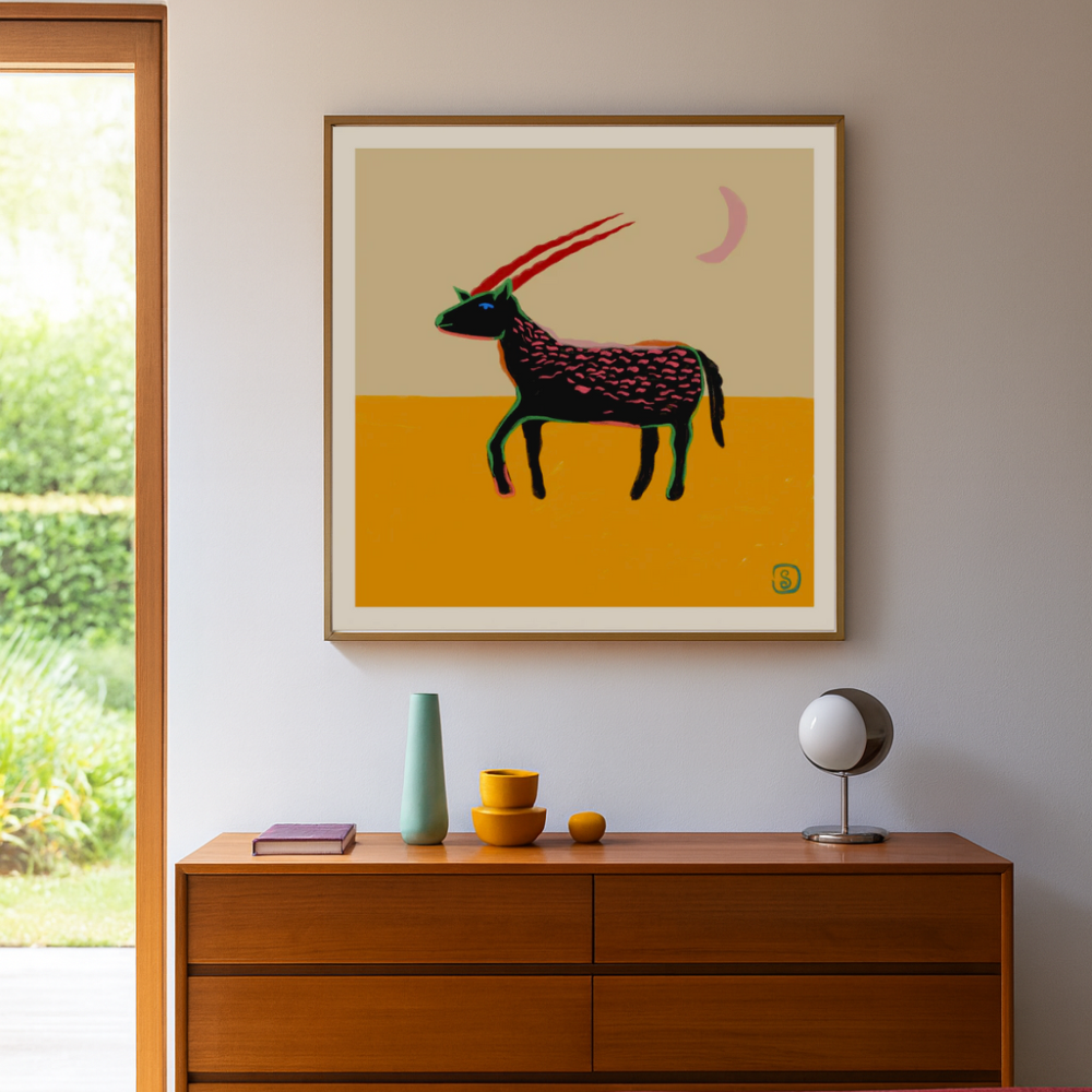 Cuadro "Stylized Animal With Vibrant Colors"