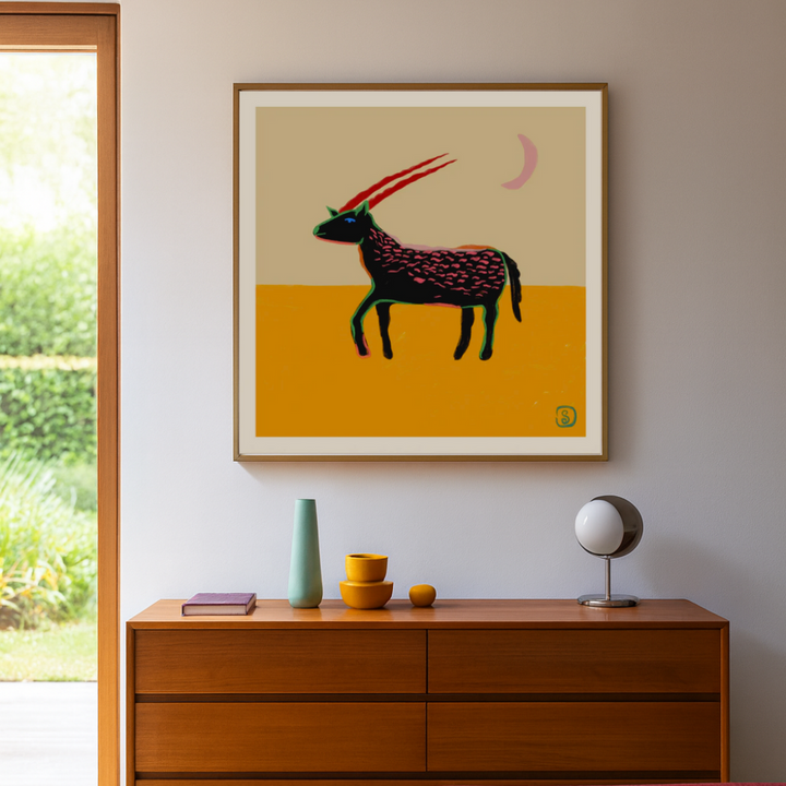 Cuadro "Stylized Animal With Vibrant Colors"