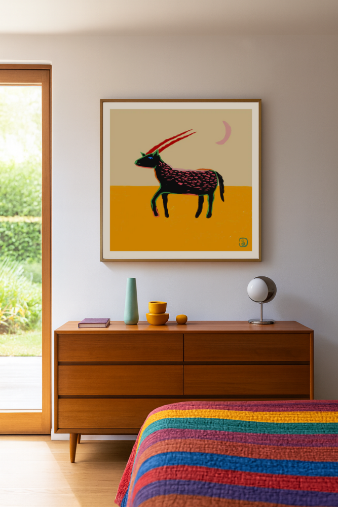 Cuadro "Stylized Animal With Vibrant Colors"