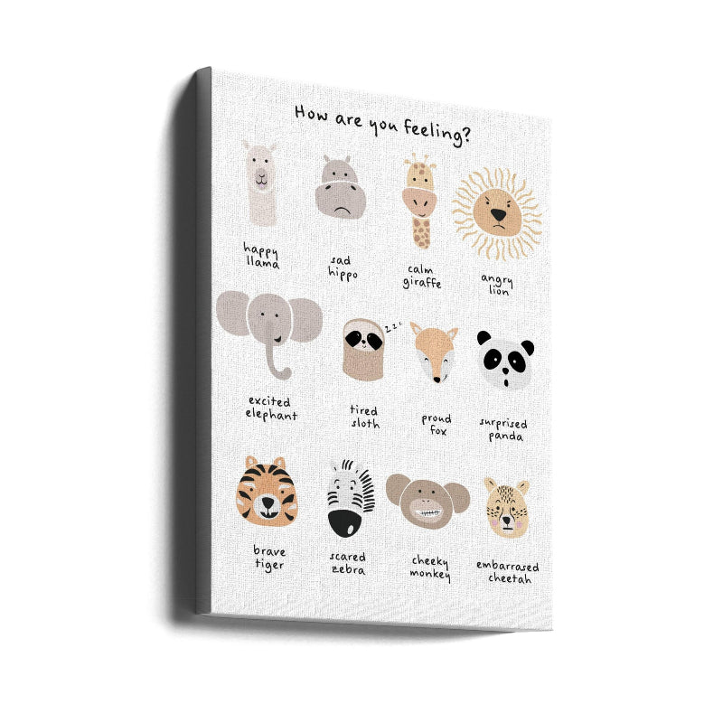 Cuadro "Children's calming meditation emotions print 1"