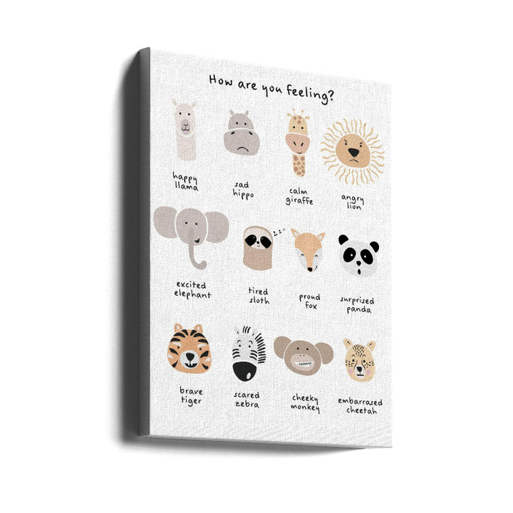 Cuadro "Children's calming meditation emotions print 1"