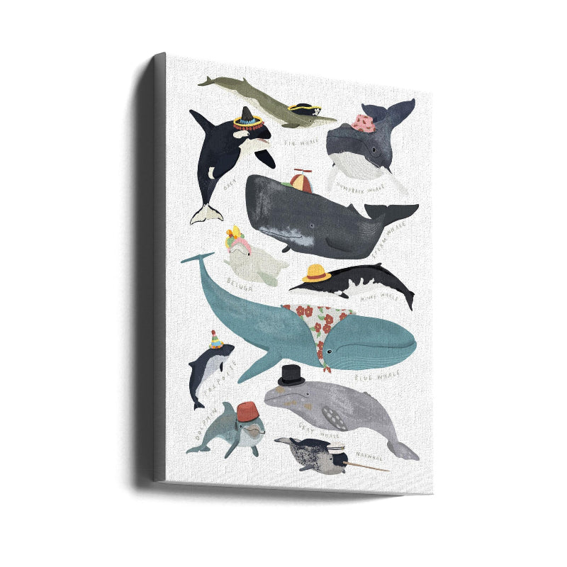 Cuadro "Whales In Hats"