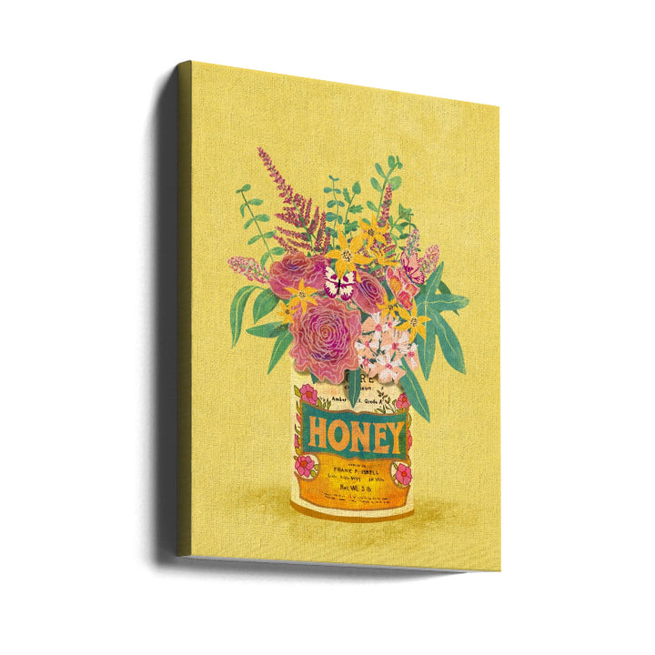 Cuadro "Flowers In a vintage honey can"