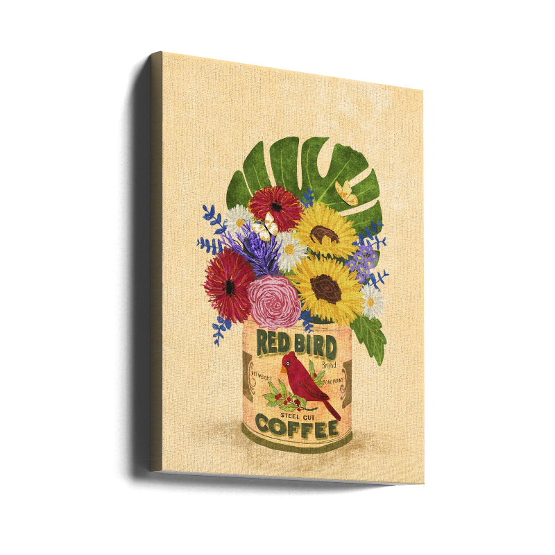 Cuadro "Flowers In a Vintage Coffee Can"