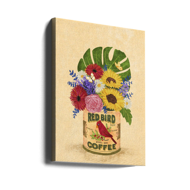 Cuadro "Flowers In a Vintage Coffee Can"