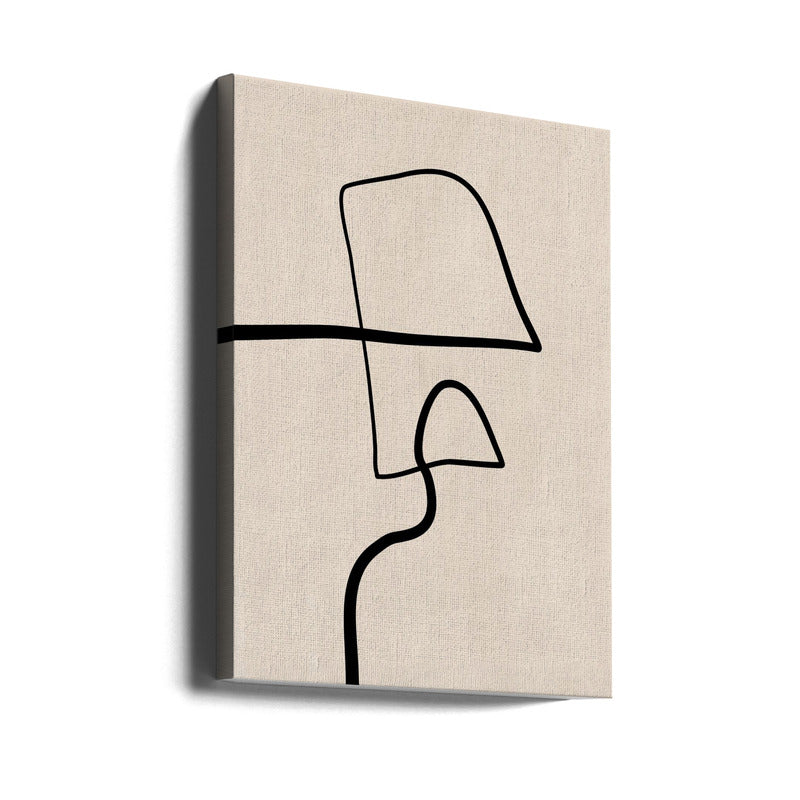 Cuadro "Single Black Line"