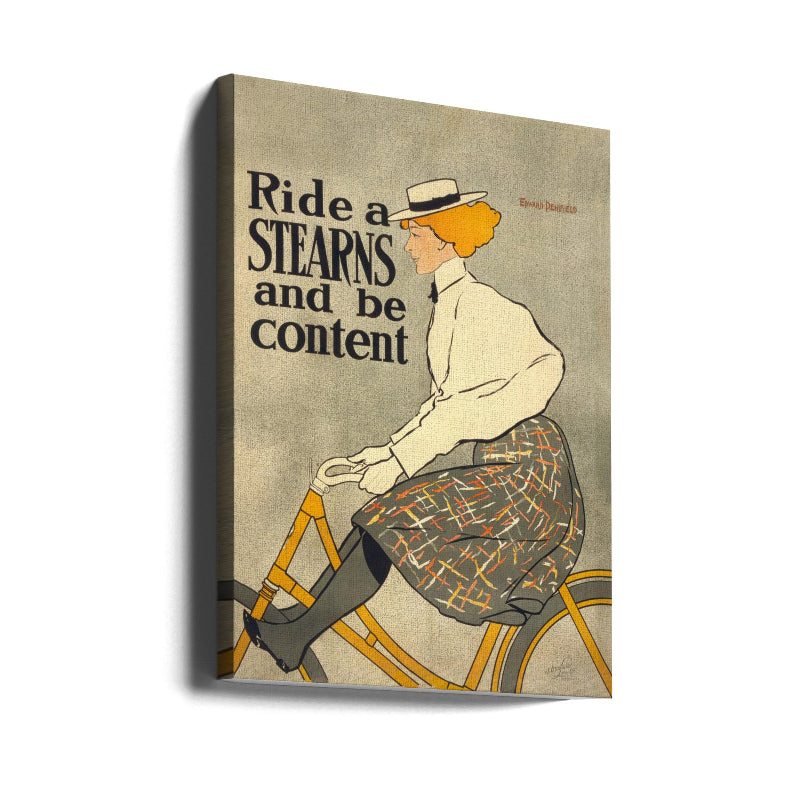 Cuadro "Ride a Stearns and Be Content"
