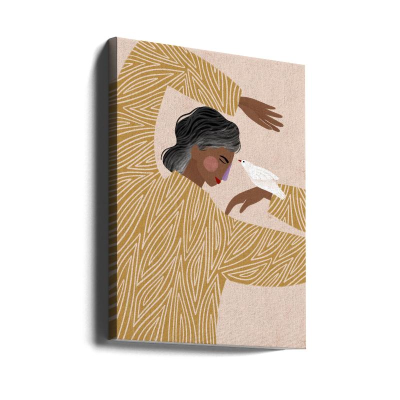 Cuadro "The Woman With The Bird"