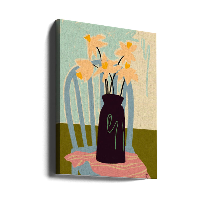 Cuadro "Minimalist Still Life With Flowers"