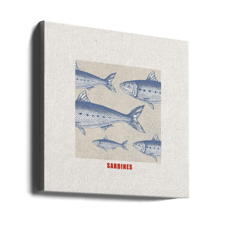 Cuadro "Blue Fish Harmony"