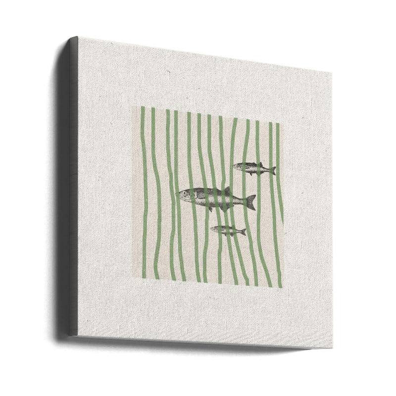 Cuadro "Fish in Striped Waves"