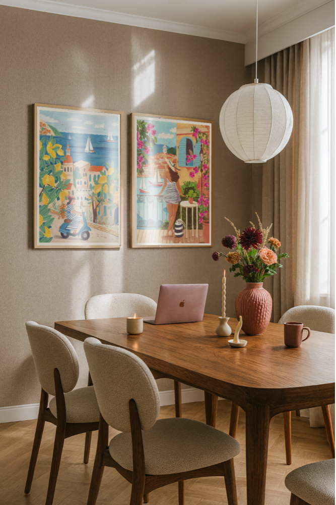 Cuadro "Woman in the Amalfi Coast"