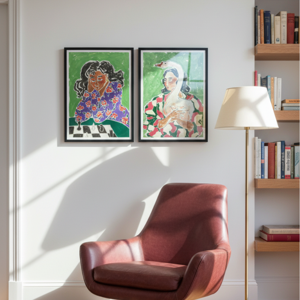 Cuadro "Girl With Swan"