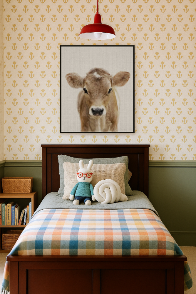 Cuadro "Peekaboo Baby Cow"