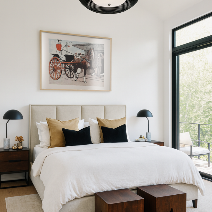 Cuadro "Woman In a Horse Carriage"