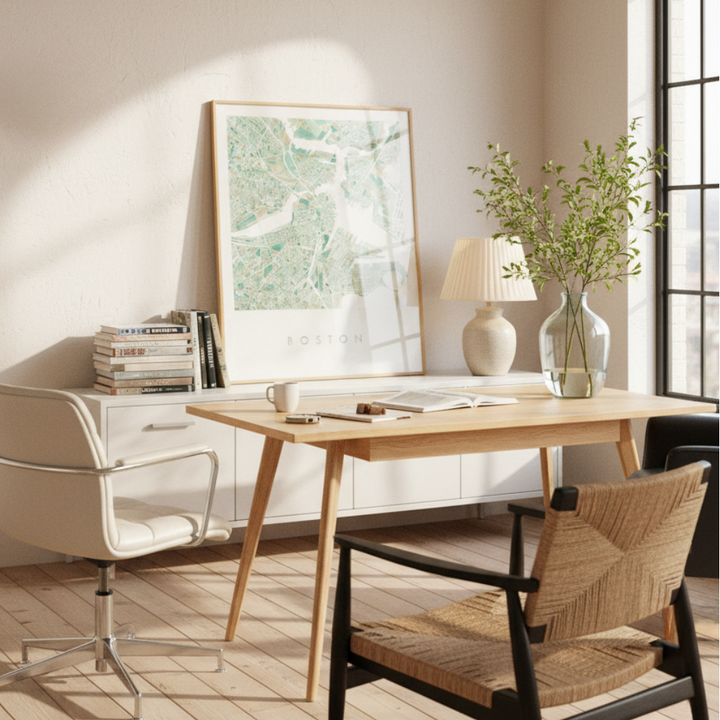 Cuadro "Boston Green Watercolor"