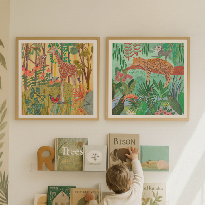 Set de cuadros "Jungle Friends"