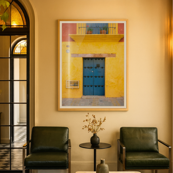 Cuadro "Blue and Yellow | Oaxaca, Mexico"