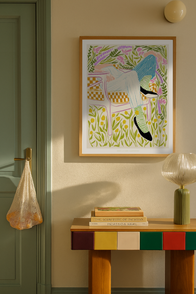 Cuadro "Quiet in the garden"