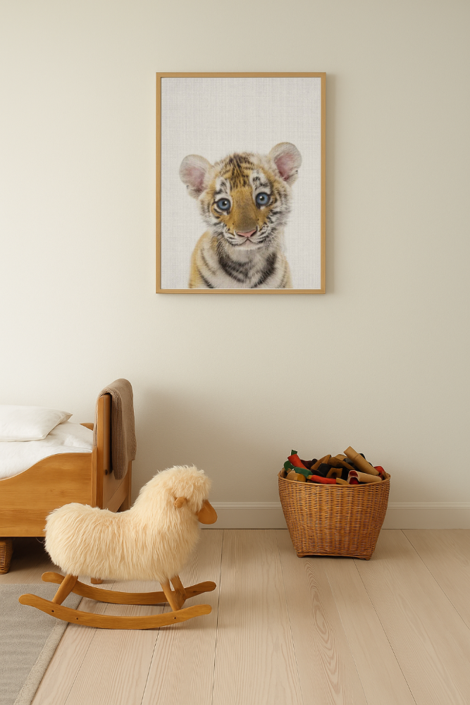 Cuadro "Peekaboo Baby Tiger"