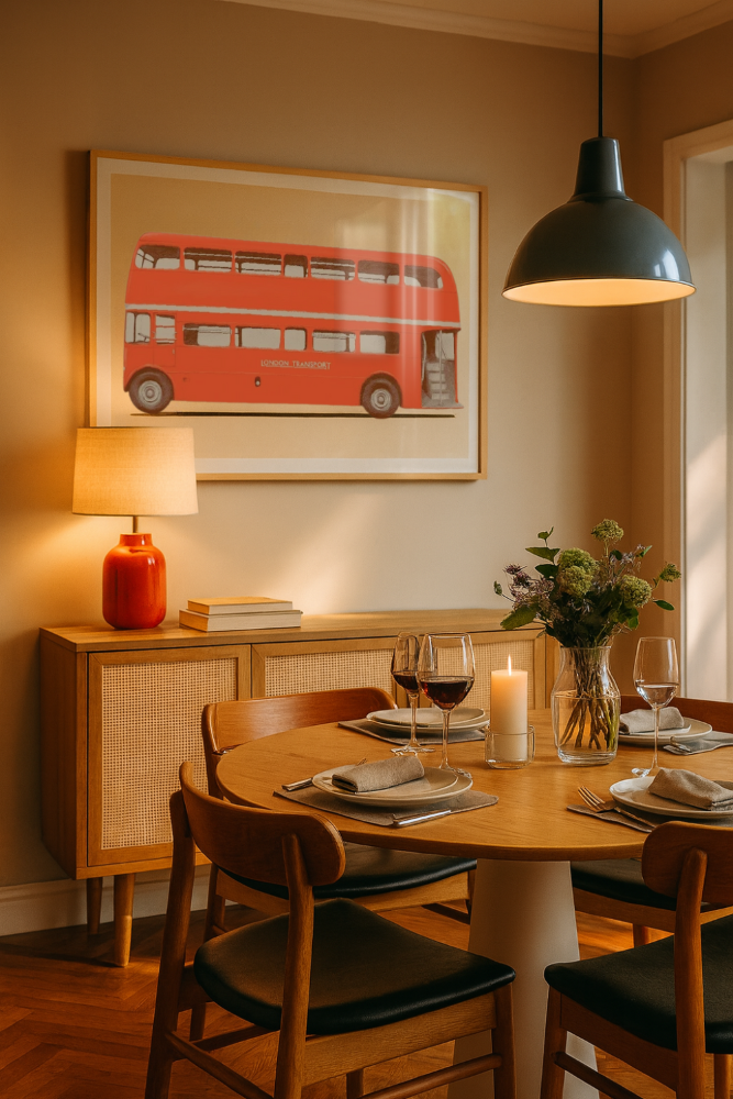 Cuadro "Red English Bus"