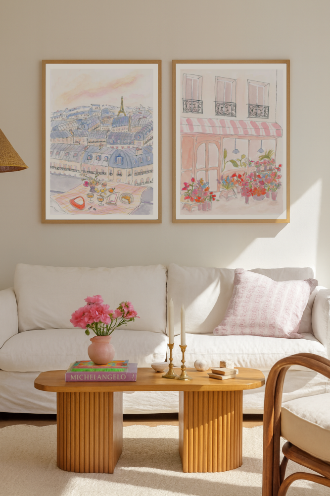 Set de cuadros "Paris Bloom & Views"