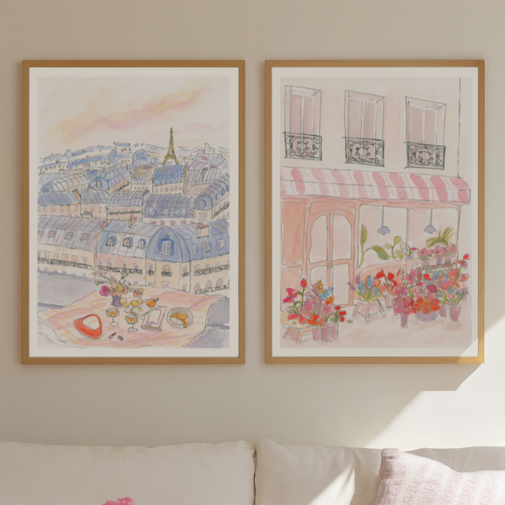 Set de cuadros "Paris Bloom & Views"
