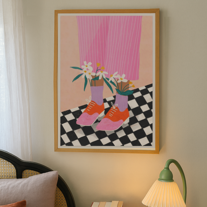 Cuadro "Floral Socks"