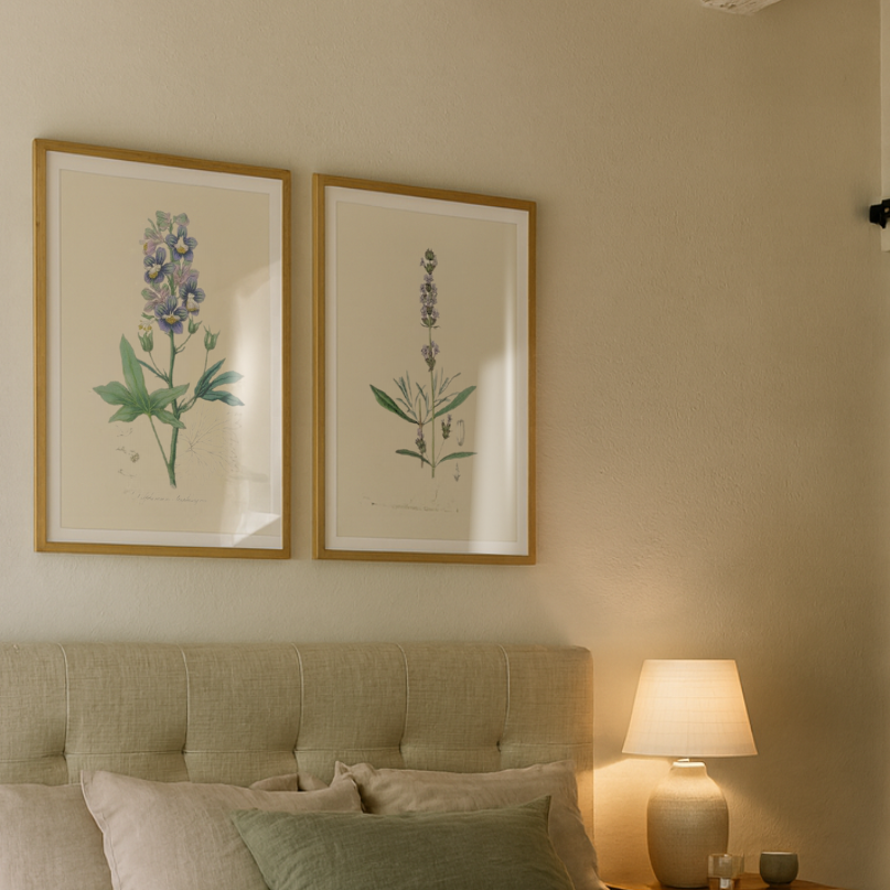 Cuadro "Lavender (lavandula spica) Medical Botany"