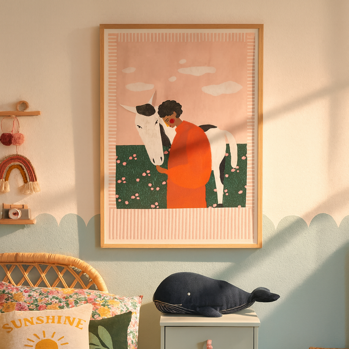 Cuadro "Girl and Horse"