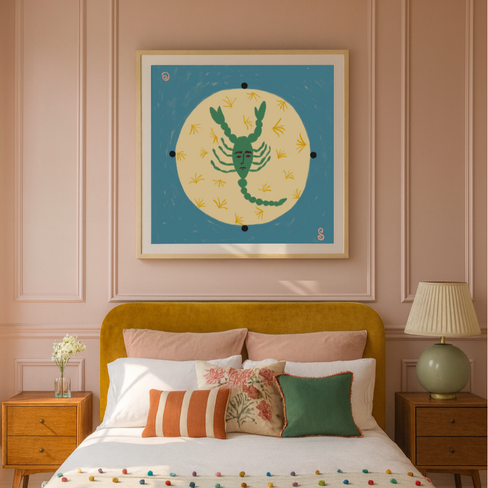 Cuadro "Scorpion With A Human Face"