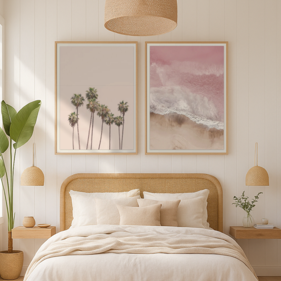 Cuadro "Blush Palms"